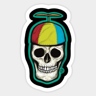 Propeller Beanie Skull Sticker